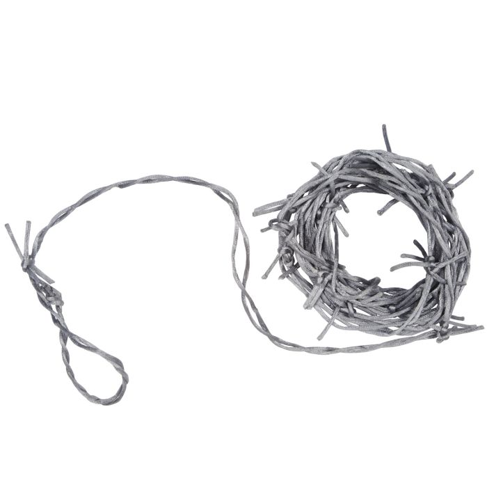 12ft Silver Barbed Wire Garland