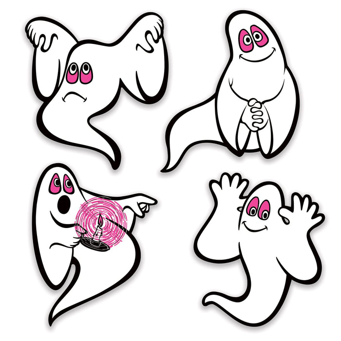 Vintage Halloween Ghost Peel 'N Place