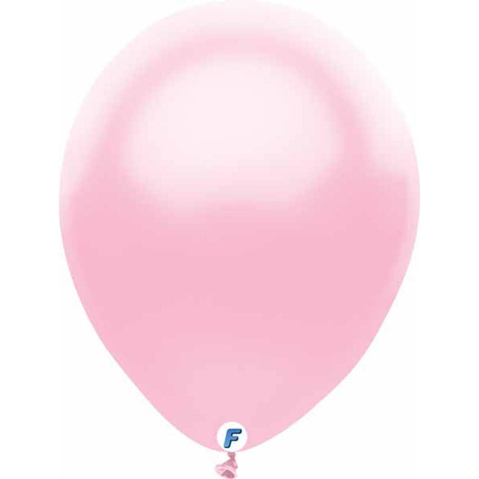 100 Pack Of Pearl Pink 12" Balloons By Funsational
