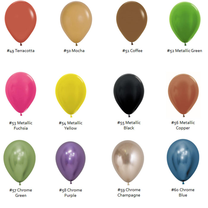 11" Latex Balloons - Mix n Match