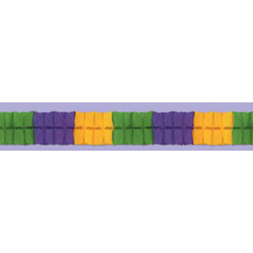 "12' Gold, Green, And Purple Leaf Garland"