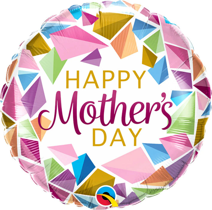 Happy Mother's Day Colorful Gems 18" Balloon (5/Pk)