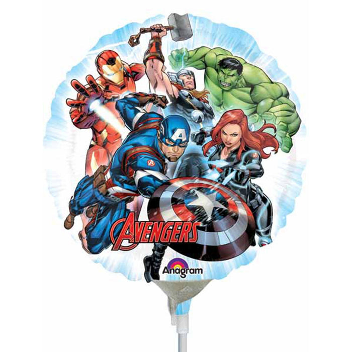 Avengers 9" Round Mylar Balloon.