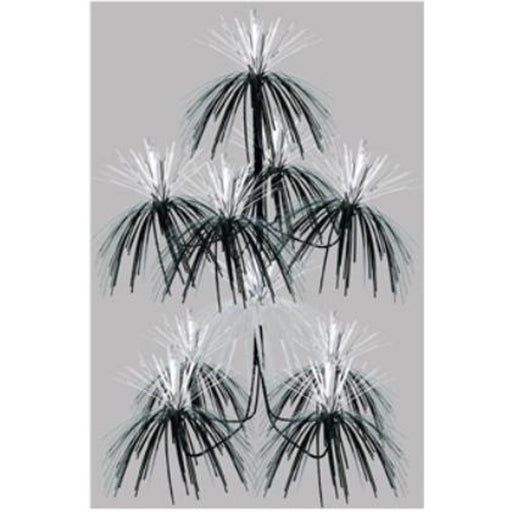 Black/Silver Firework Chandelier - A Sparkling Statement (1/Pk)