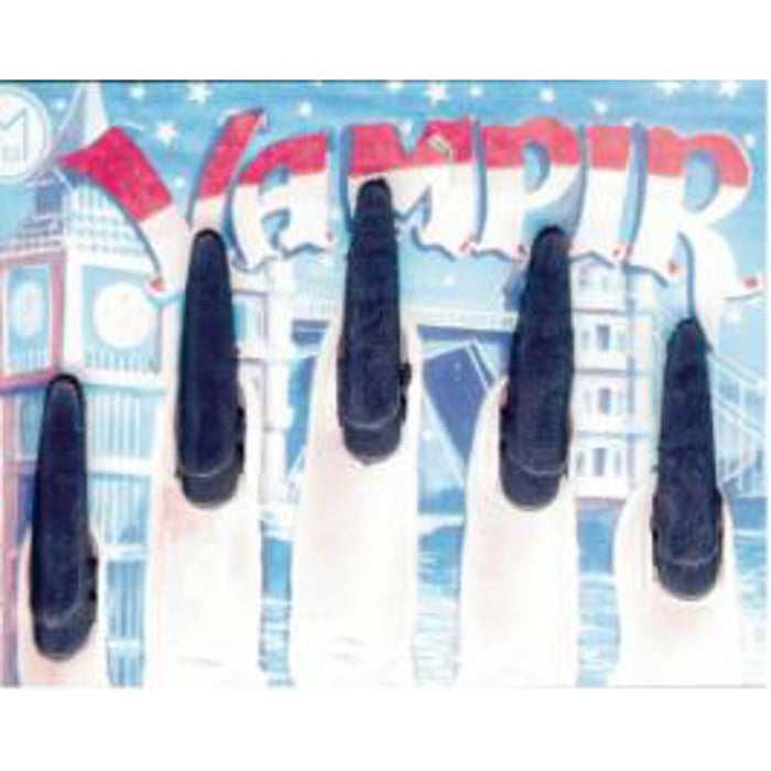"Black Vampire Press-On Nails"