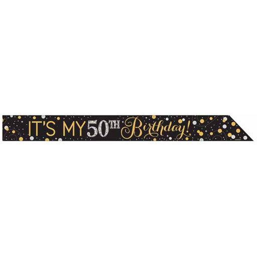 "Customizable Sparkling Celebration Sash - 60 Inches"