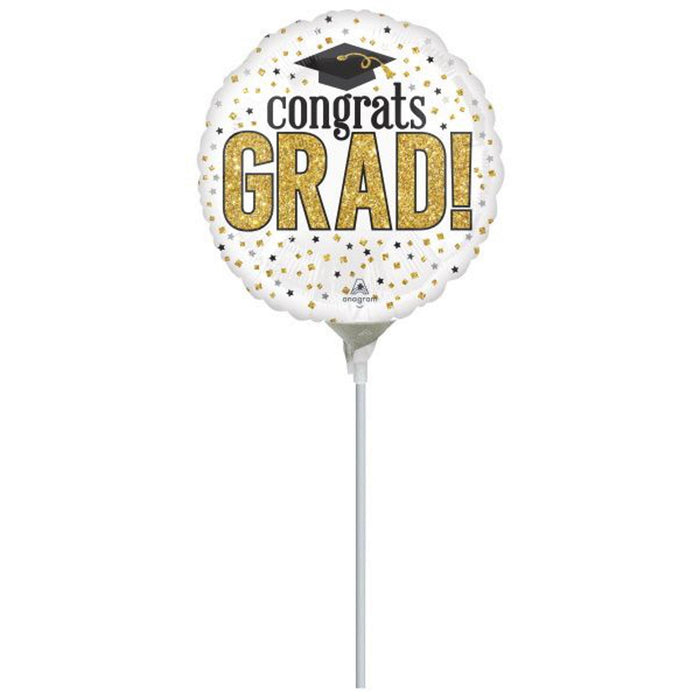 Shimmering Graduation Sparkle: 9" Round Balloon
