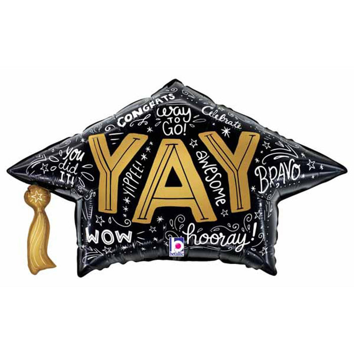 Graduation Cap Words Decoration Kit - 30" Shape C