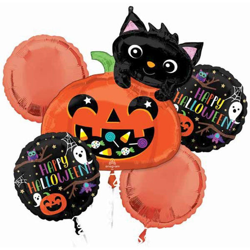 Happy Halloween Night Foil Balloon Bouquet Set
