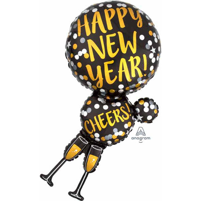 Hny 36" Holo Shp Champagne Glass P45 Pkg