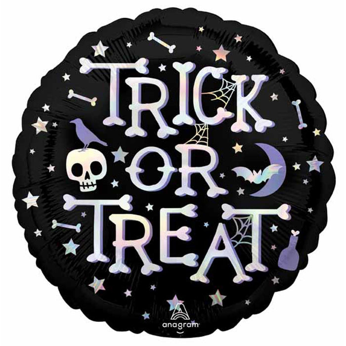 Halloween Trick or Treat Iridescent Foil Balloon - 18"