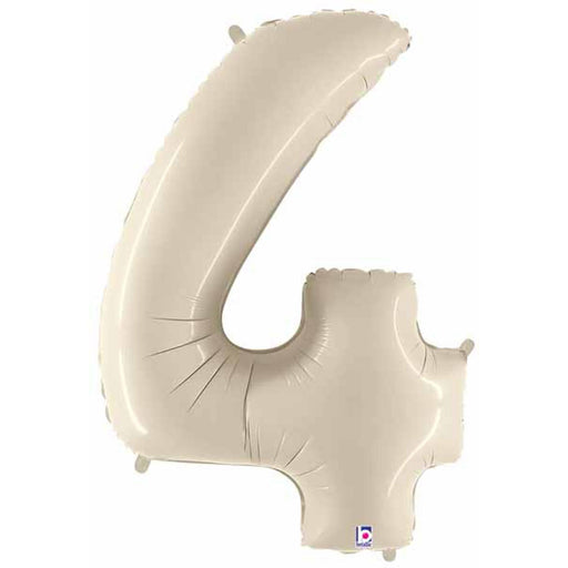 "Megaloon #4 White Sand 34" Shape Balloon Pack"
