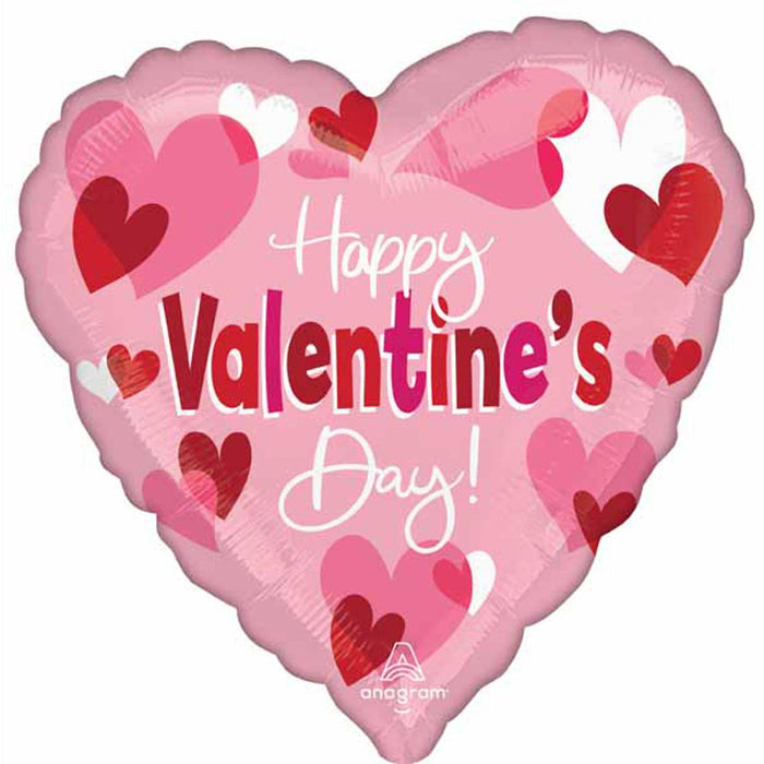 Playful Hearts Heart-Shaped Balloon And Box Decoration Set With Mini Balloons.