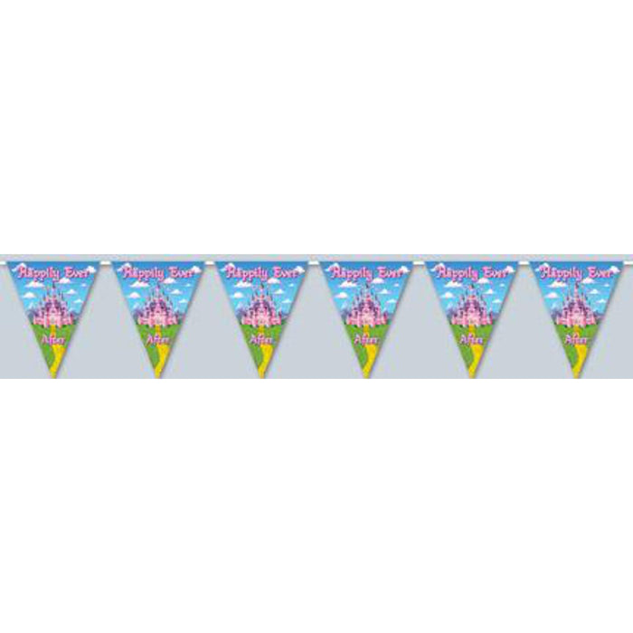 Royal Pennants Multicolor Princess Birthday Pennant Flag String Banner (3/Pk)