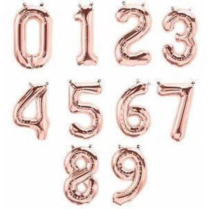 Rose Gold Foil Number Balloon