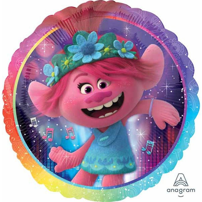Trolls 2 World Tour Foil Balloon - 18" Round Helium Balloon Pkg