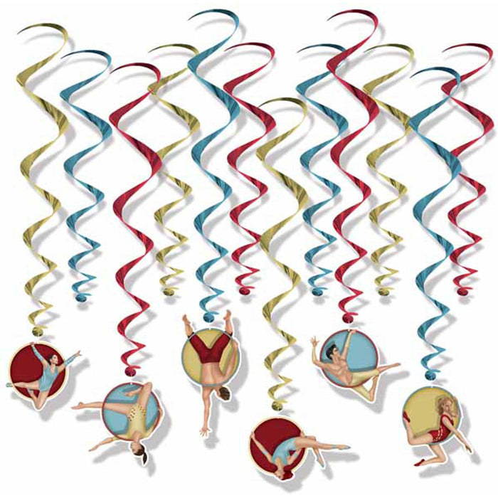 Vintage Circus Whirls (12/Pkg)