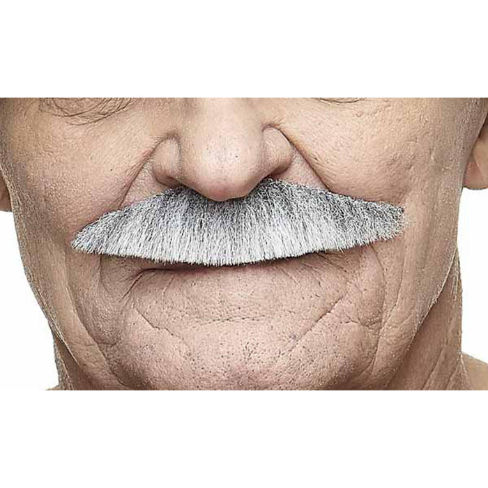 White/Grey Moustache - Costume Accessory