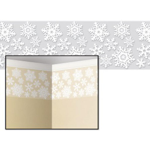 Snowflake Border Backdrop Decal (1/Pk)