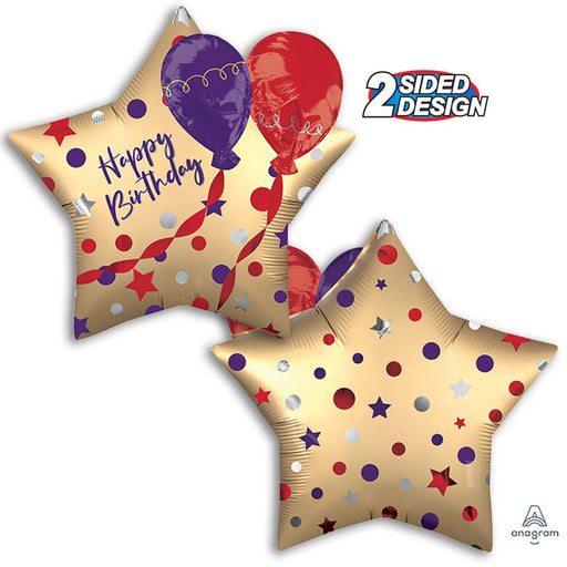 Satin Happy Birthday 28″ Balloon (3/Pk)