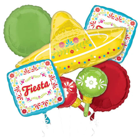 Viva La Party Fiesta Balloon Bouquet (1/Pk)