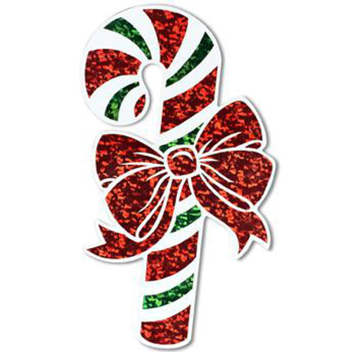 16" Prismatic Candy Cane Cutout (3/pk)