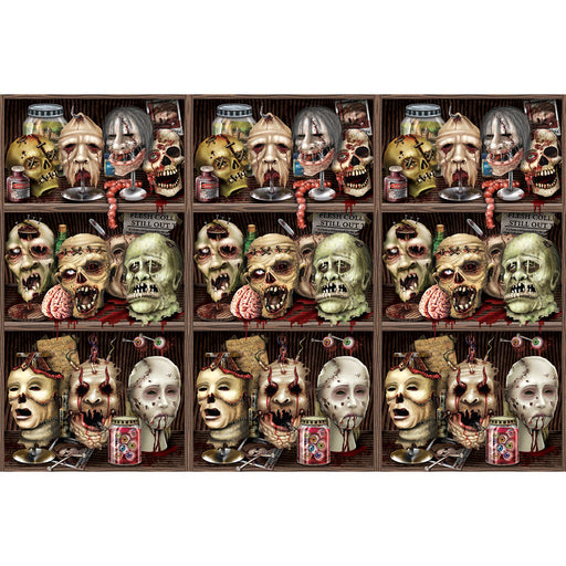 Scary Heads Backdrop