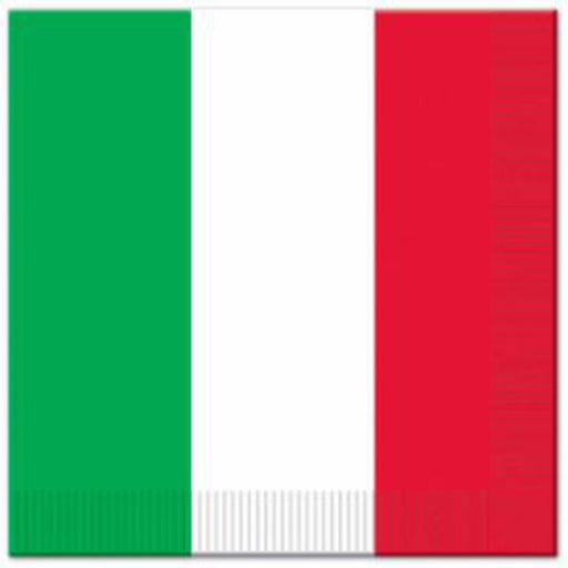 Red, White & Green Holiday Napkins 16/PK