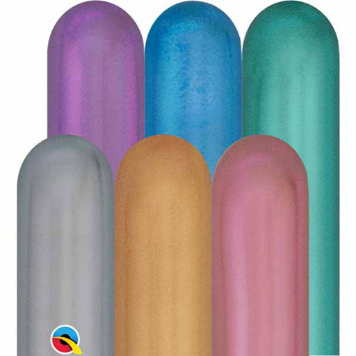 Qualatex Animal Twisty Chrome Assorted 260Q Latex Balloons (100/Pk)