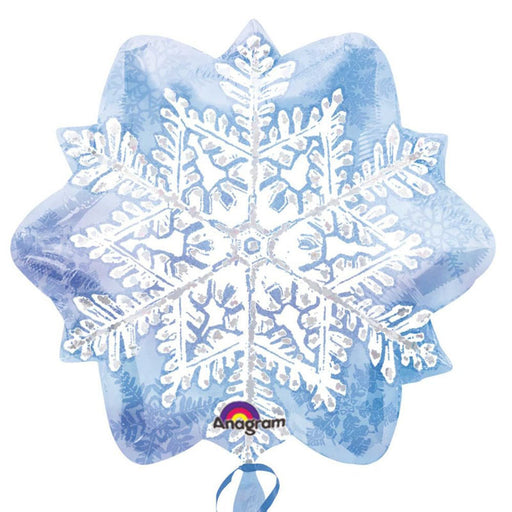 Let It Snow Flake Decoration 18" S50 Pkg