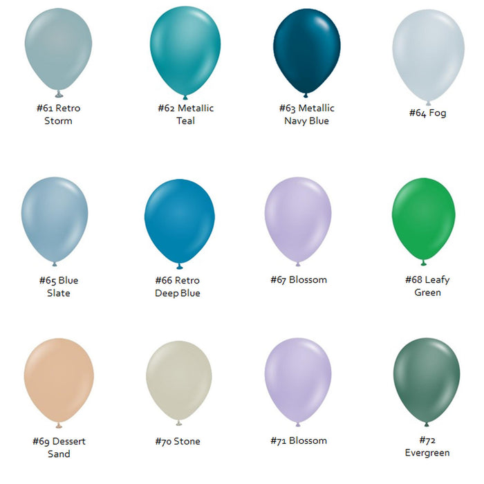 11" Latex Balloons - Mix n Match