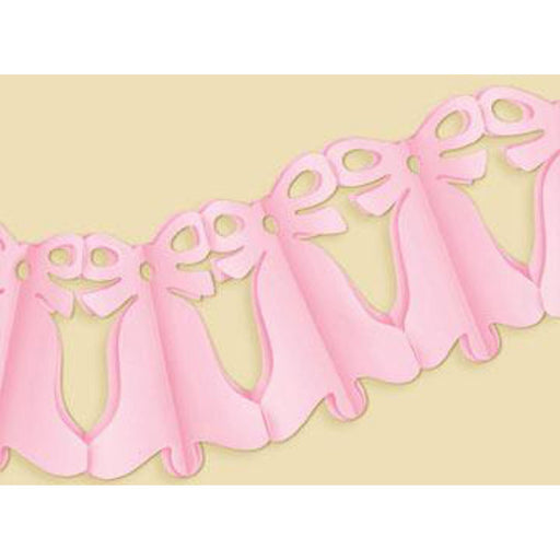 "12' Pink Bell Garland - Elegant Decoration"