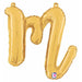 14" Script Letter M Gold