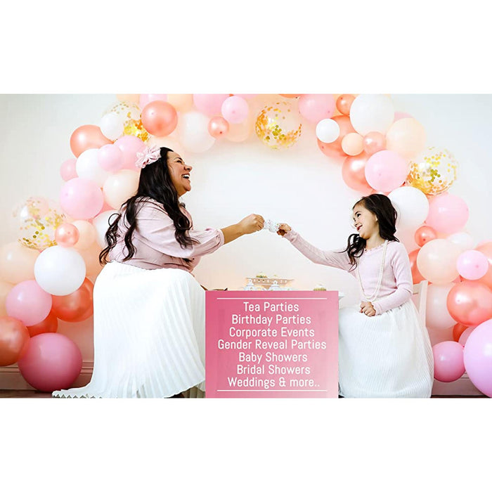 16-Foot DIY Peach and Pink and Rose Gold Balloon Arch and Garland Kit - Wedding, Birthday, Bridal Shower Balloon Arch Kit