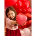 16ft Pastel Pink, Passion Pink and Red Balloon Arch and Garland Kit with Two Giant Red Lips
