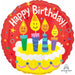 18" Happy Birthday Candles - Pack Of 40 (Round)