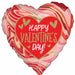 "18" Heart-Shaped Twisty Marble Sculpture"