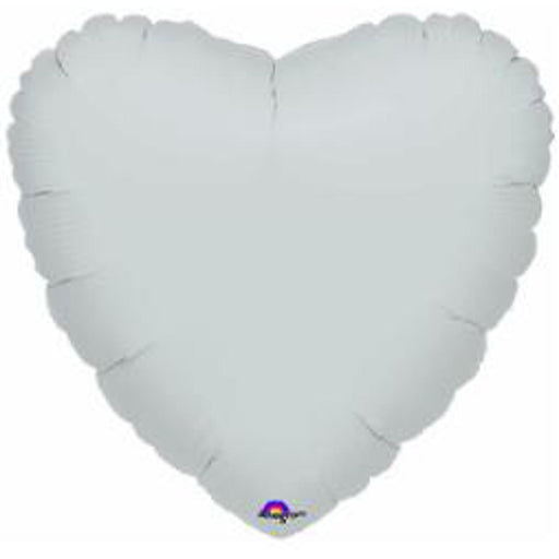 "18" Metallic Silver Heart Balloon Package (S15)"