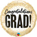 18" Round Graduation Glitter Dots Foil Balloon