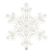 38" Clear Shape Clear Snowflake Foil Balloon