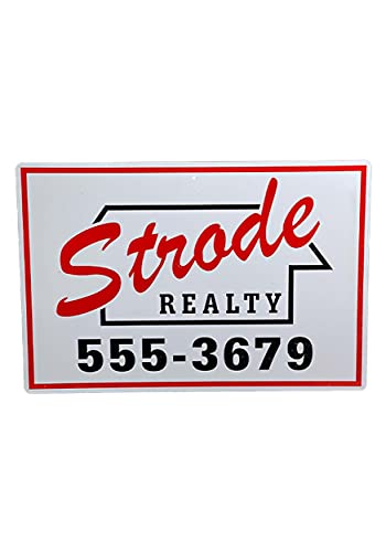 Strode Realty Halloween Metal Sign - Vintage Trick Or Treat Design