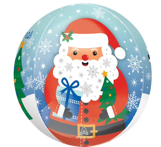 Snowy Xmas Santa Balloon (3/Pk)