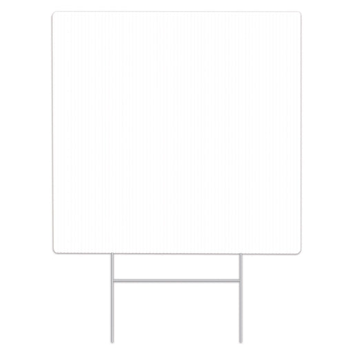 Blank Plastic Yard Sign