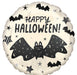18" Happy Halloween Bat Attack Round Foil Balloon
