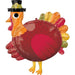 31" Pilgrim Turkey SuperShape Foil Balloon (3/Pk)