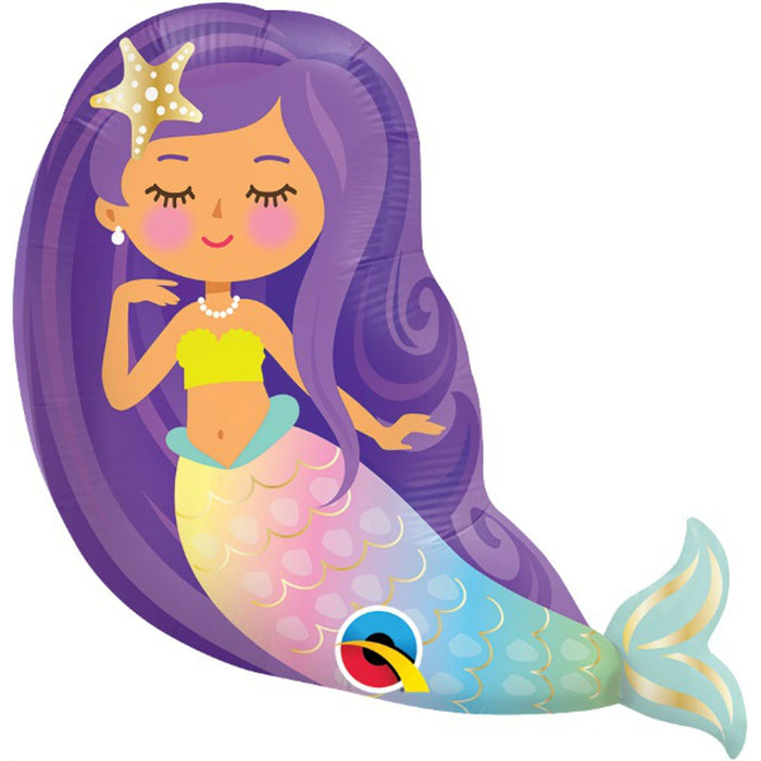 "Adorable Mini Mermaid 14" Balloon Shape