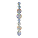 3-D Snowflake Garland With Prismatic Gleam (3/Pk)