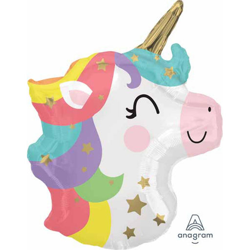 Baby Unicorn Head 18" Foil Balloon (5/Pk)