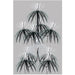 Black/Silver Firework Chandelier - A Sparkling Statement (1/Pk)