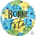 "Bonne Fete Celebratn Balloon - 18" Round With S40 Weight"
